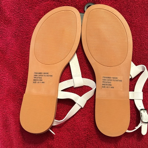 Torrid T Strap White Sandal NWT - Picture 4 of 5